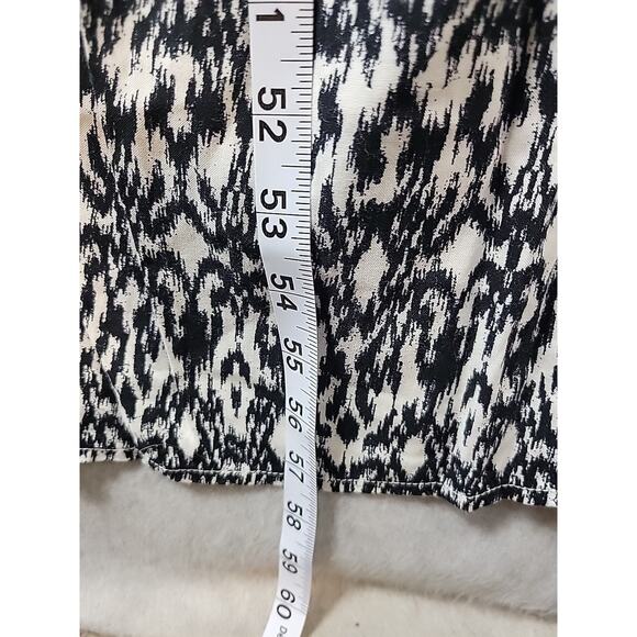 THML Anthro Black White Sleeveless Maxi Rayon Dress Cut Out Back Women's Small - Picture 8 of 12